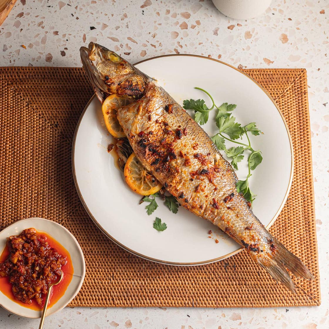 Whole Roasted Branzino Recipe
