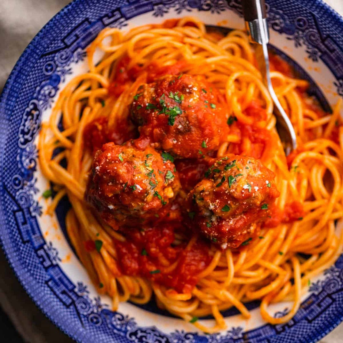 Juicy Oven Baked Italian Meatballs