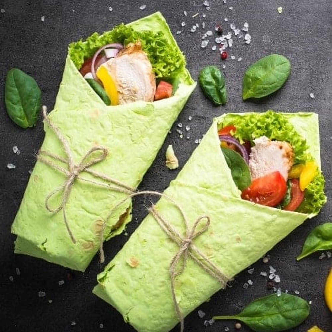 Chicken Spinach Wraps