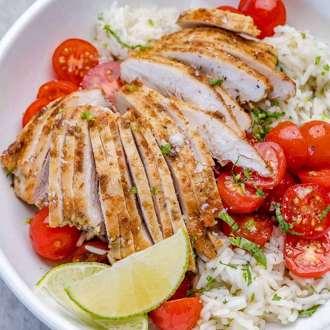 Cilantro Lime Chicken Rice Bowls