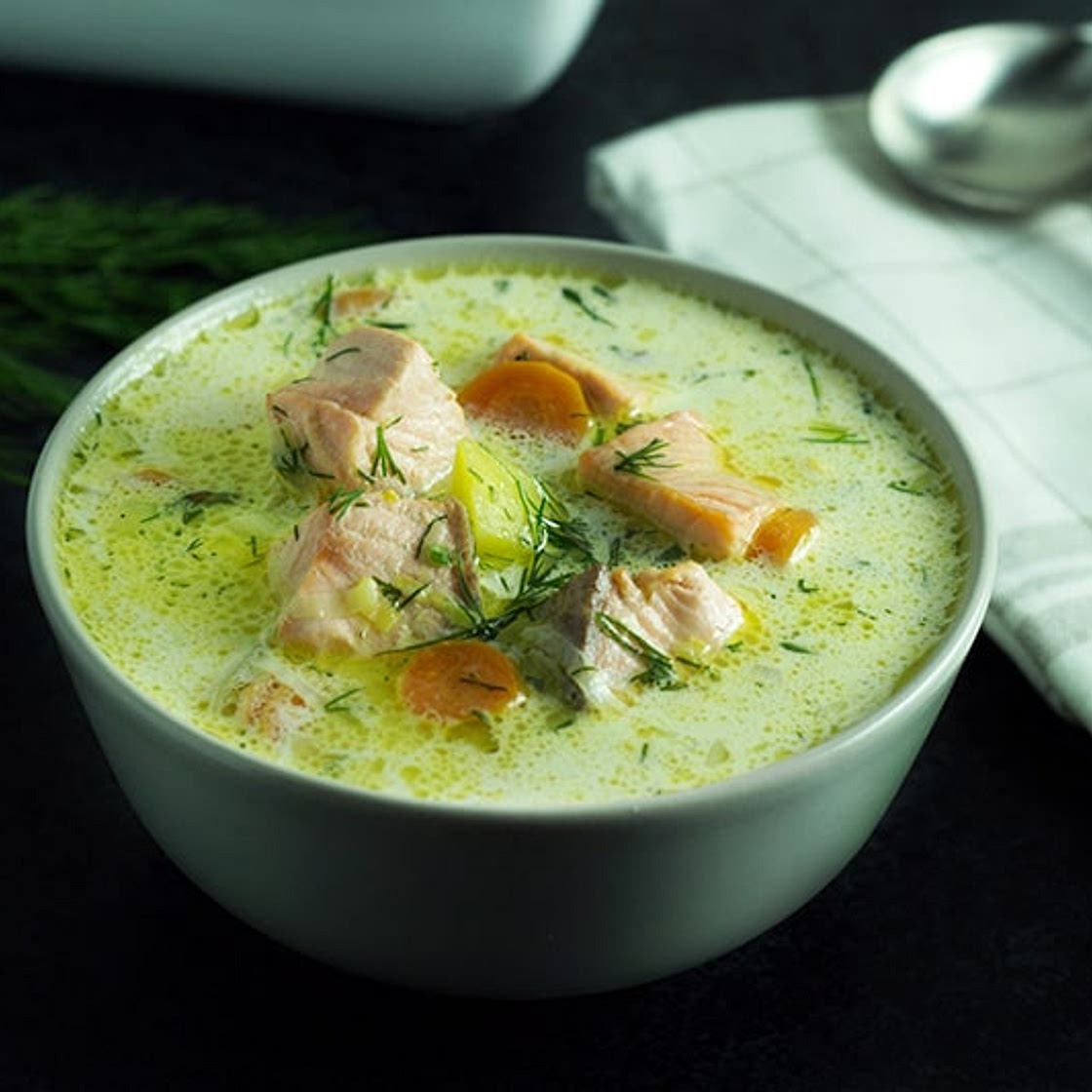 Finnish Salmon Soup - Lohikeitto
