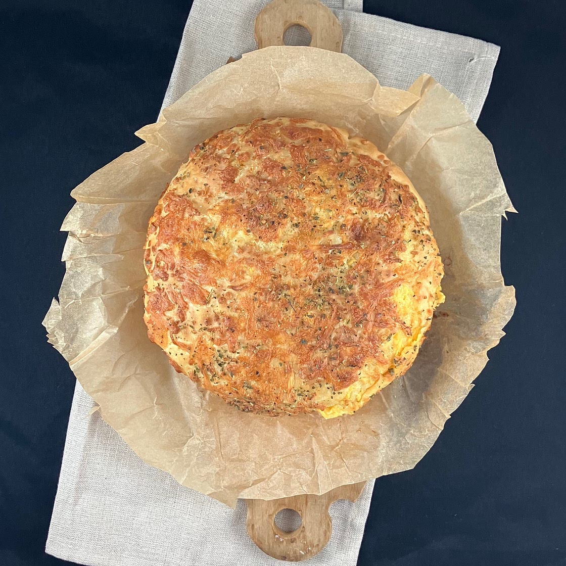 Spelt Cheese and Garlic Bread