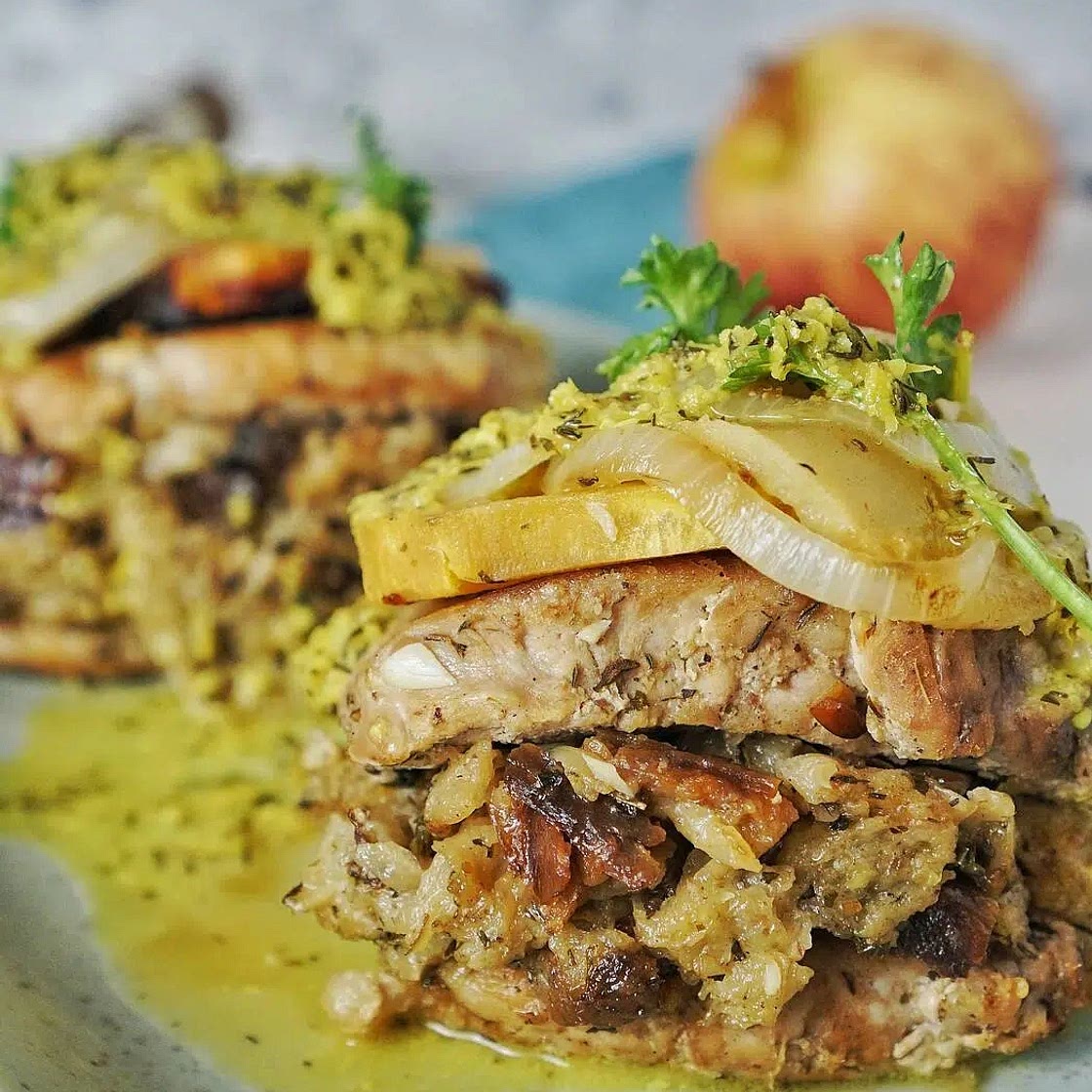 Instant Pot Stuffed Pork Chops