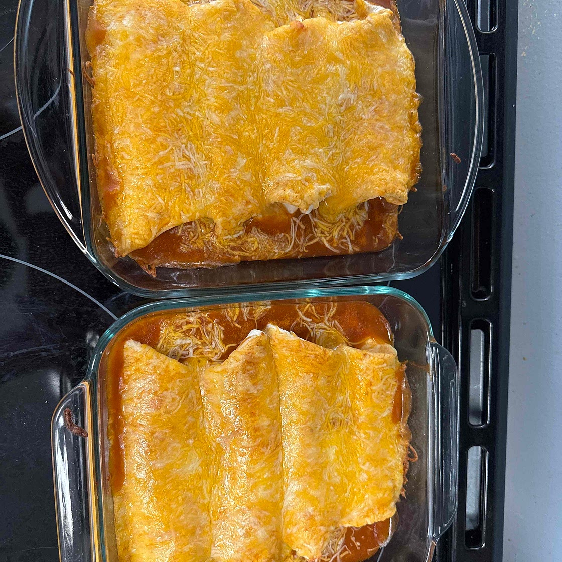 Creamy chicken enchiladas instant pot