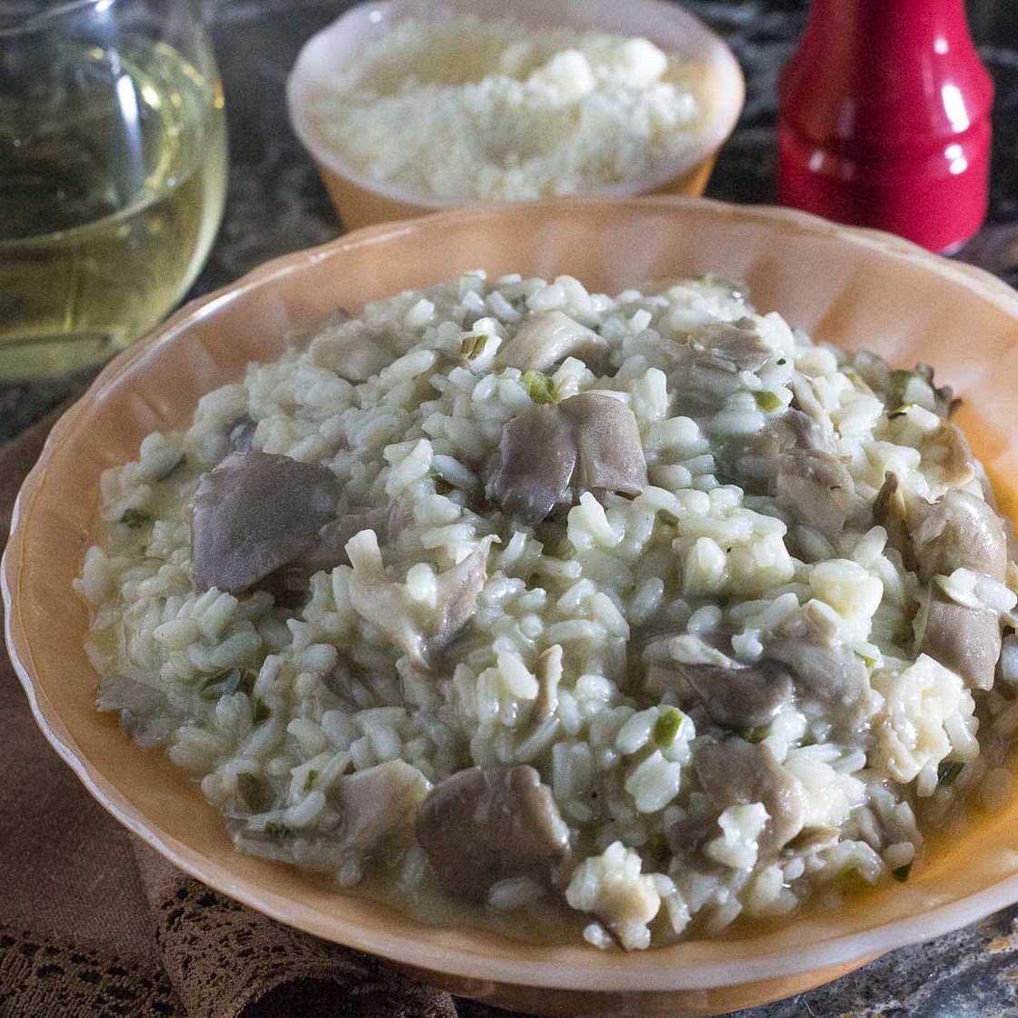 Oyster Mushroom Risotto