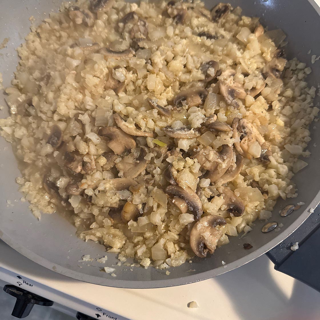 Creamy Mushroom Cauliflower “Risotto”(After 3rd Week)