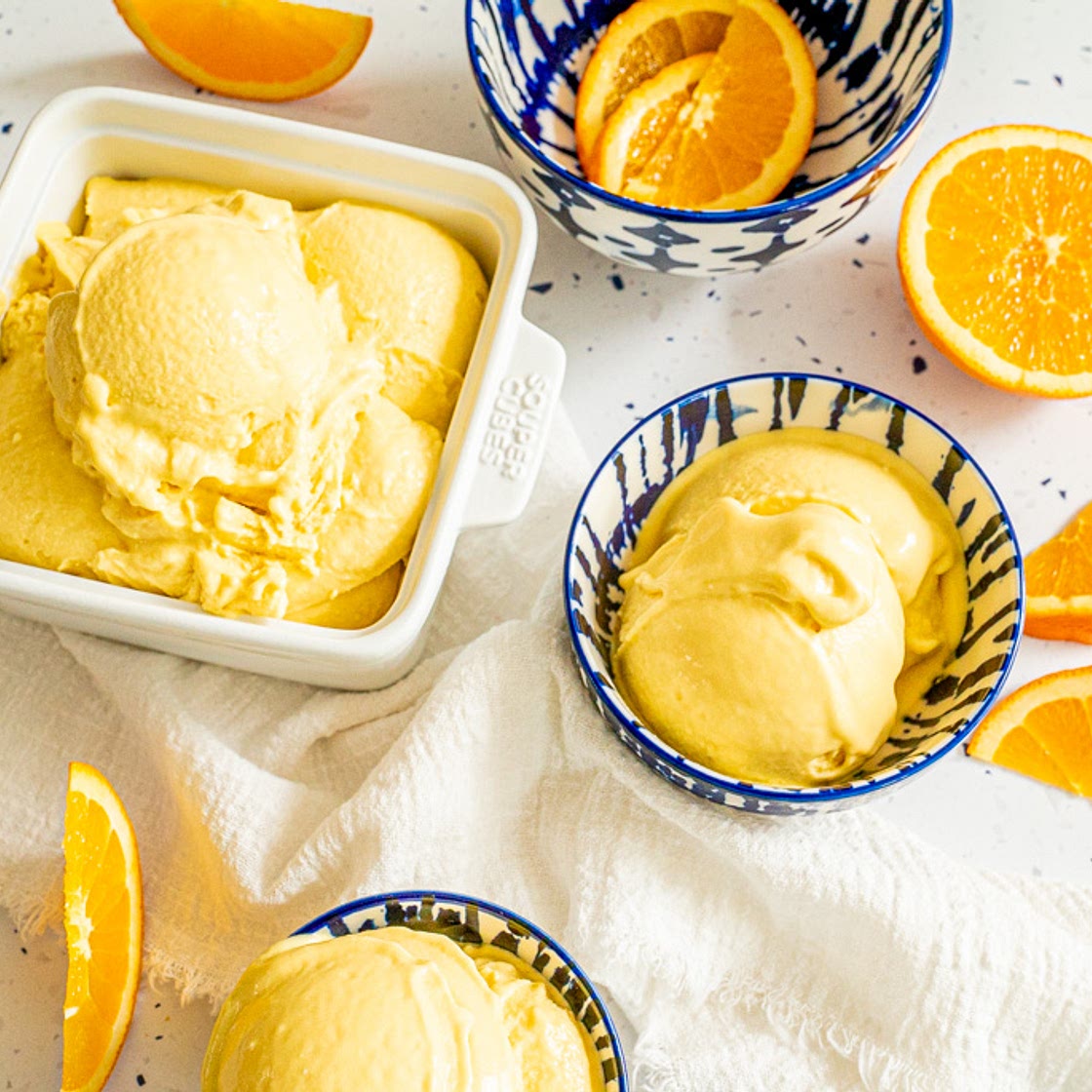 Vegan Creamsicle Ice Cream