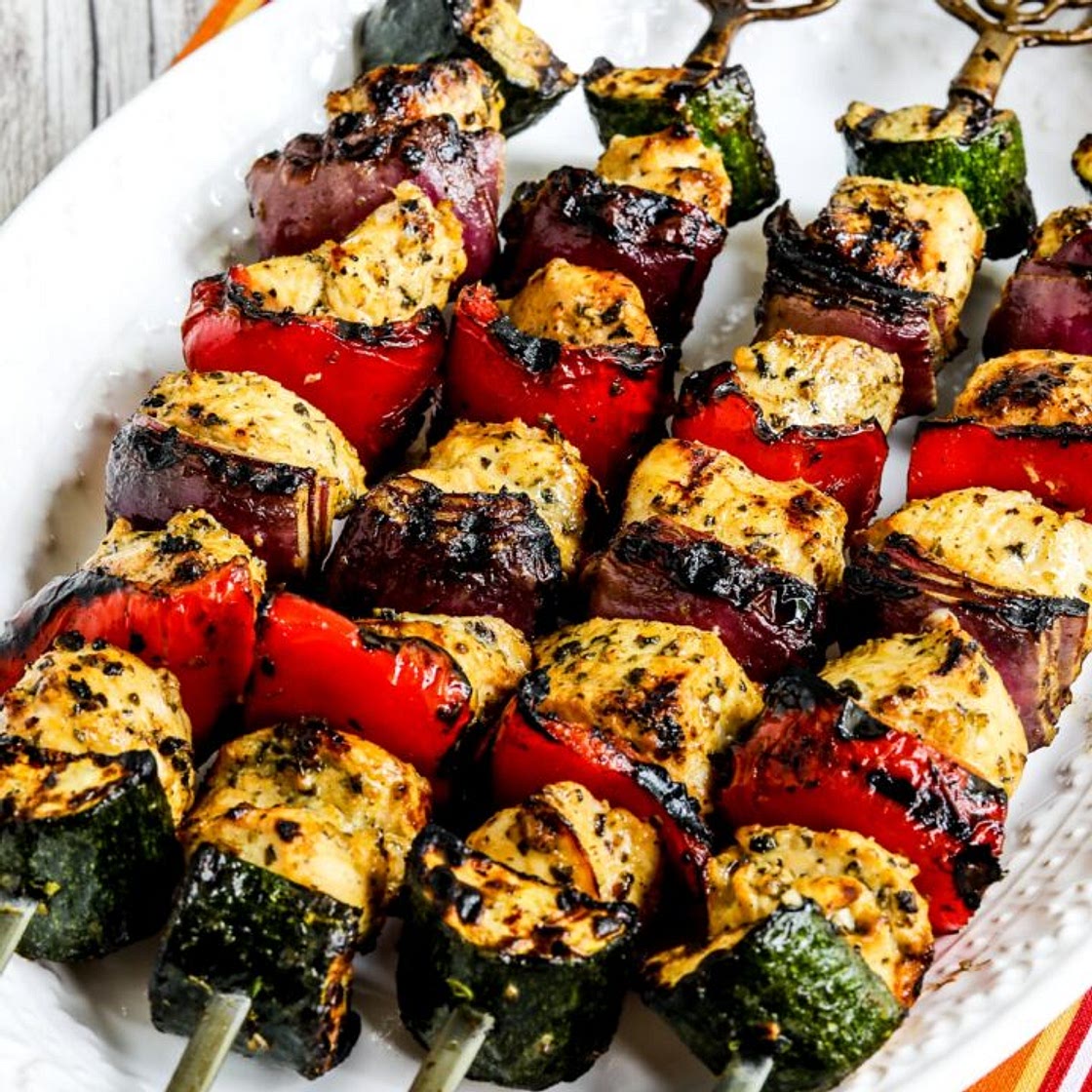 Grilled Chicken Kabobs with Vegetables