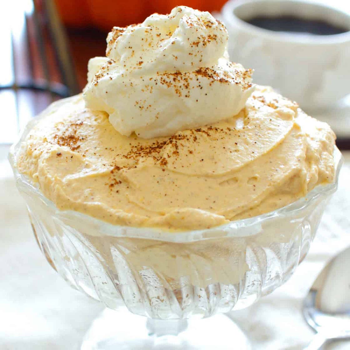 No-Bake Pumpkin Cheesecake For One