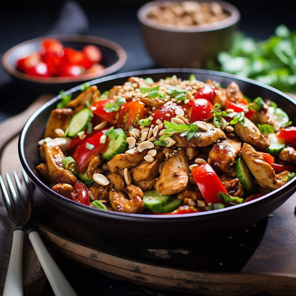 Kung Pao Chicken Salad
