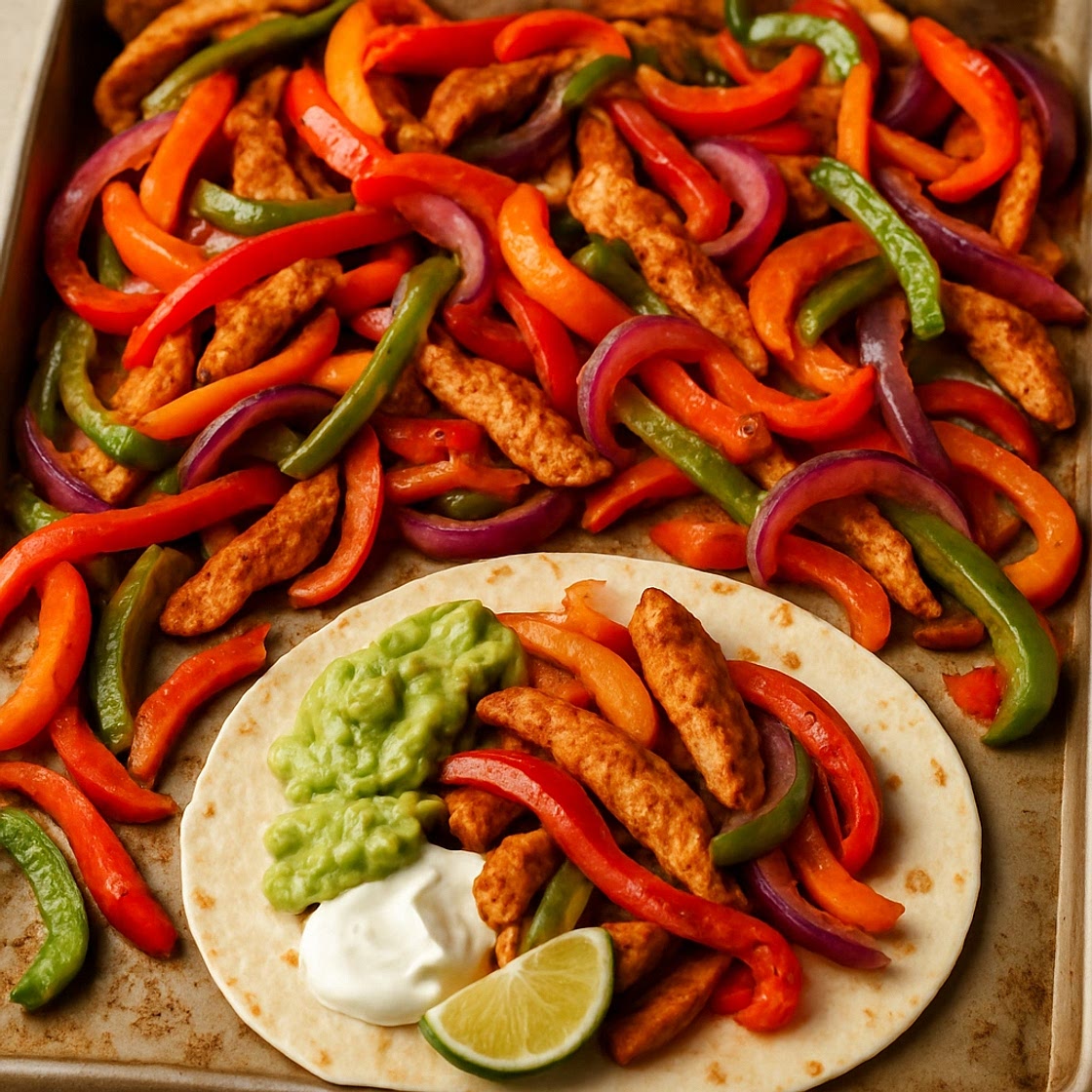 LAZY SHEET PAN FAJITAS