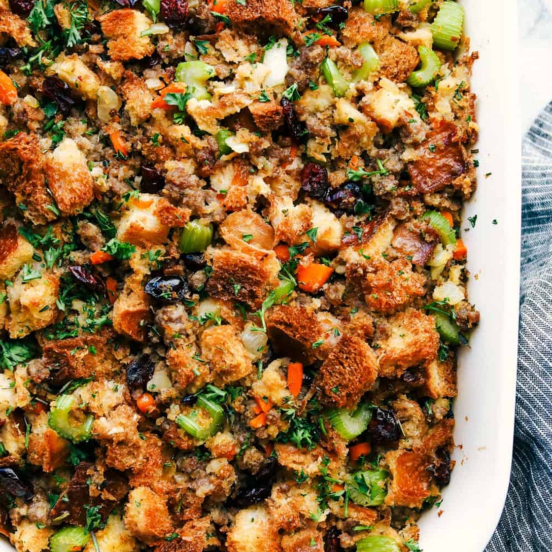 Grandma's Sausage Herb Stuffing