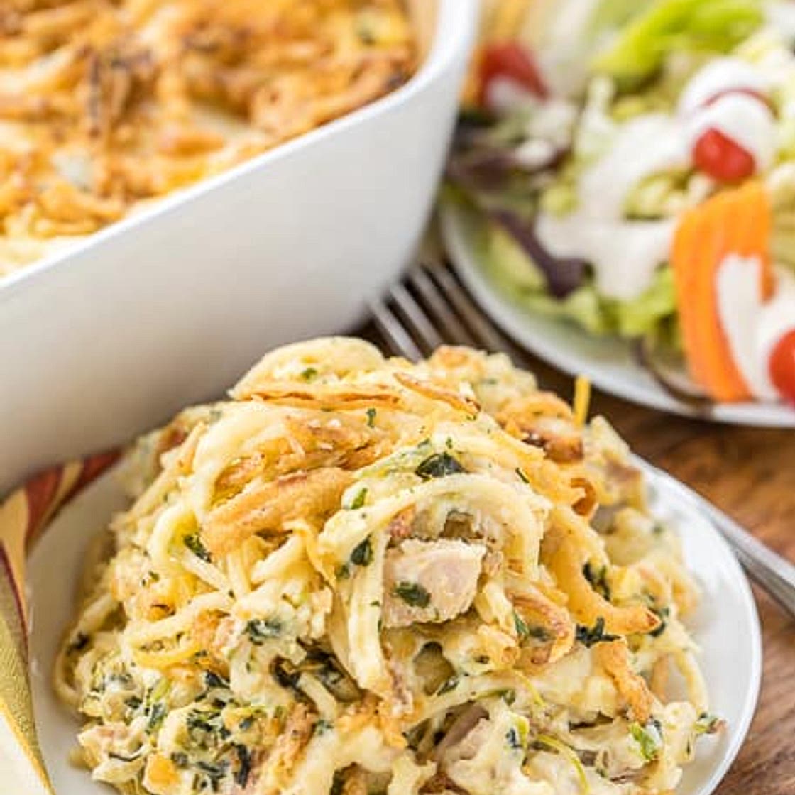 Monterey Chicken Spaghetti Casserole