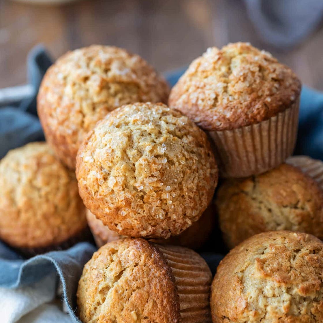 Maple Brown Sugar Oatmeal Muffins