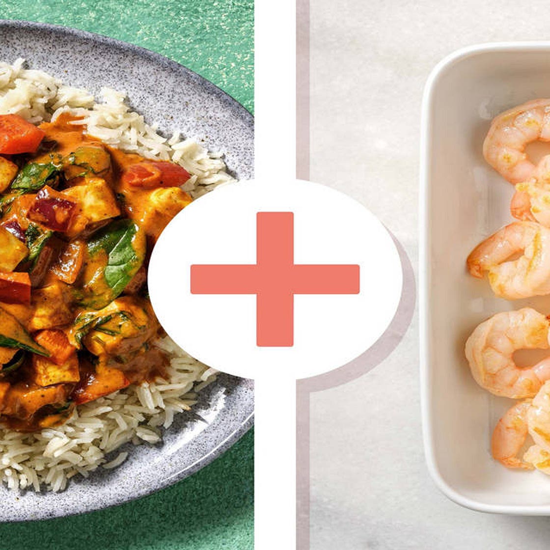 Kadai-Style Paneer and Shrimp with Peppers and Garlicky Basmati Rice