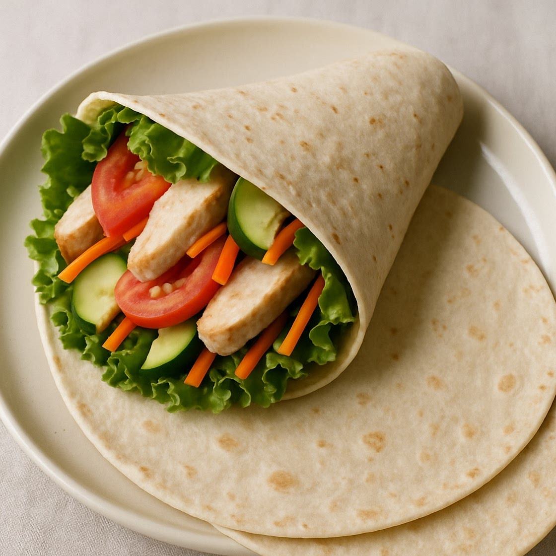 Wheat, Rice & Gluten Free Full-Size Tortilla Wraps (DASH Diet Friendly)
