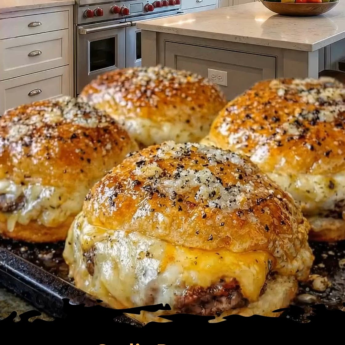 Garlic Parmesan Cheeseburger Bombs 😍