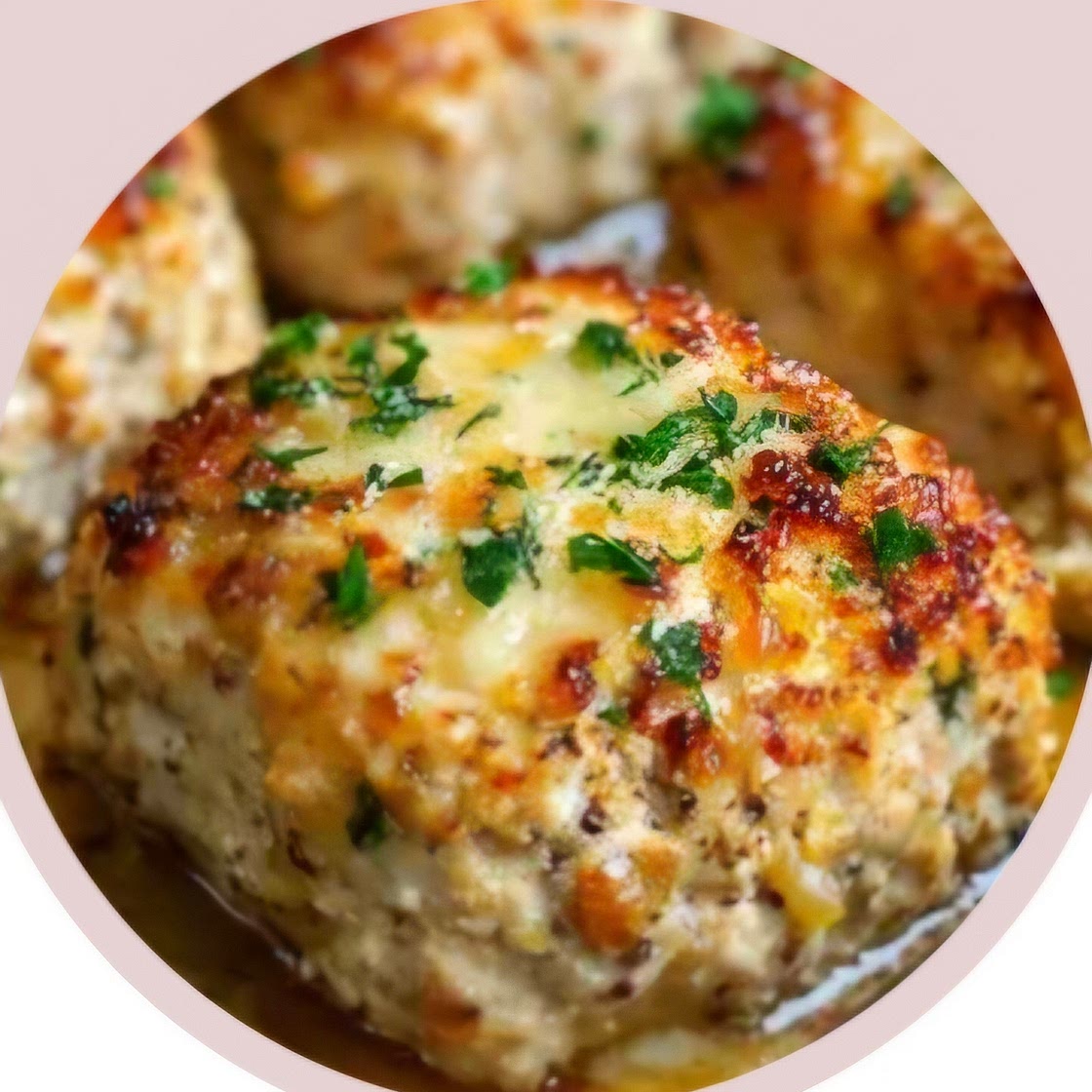 Garlic Parmesan Chicken Meatloaves