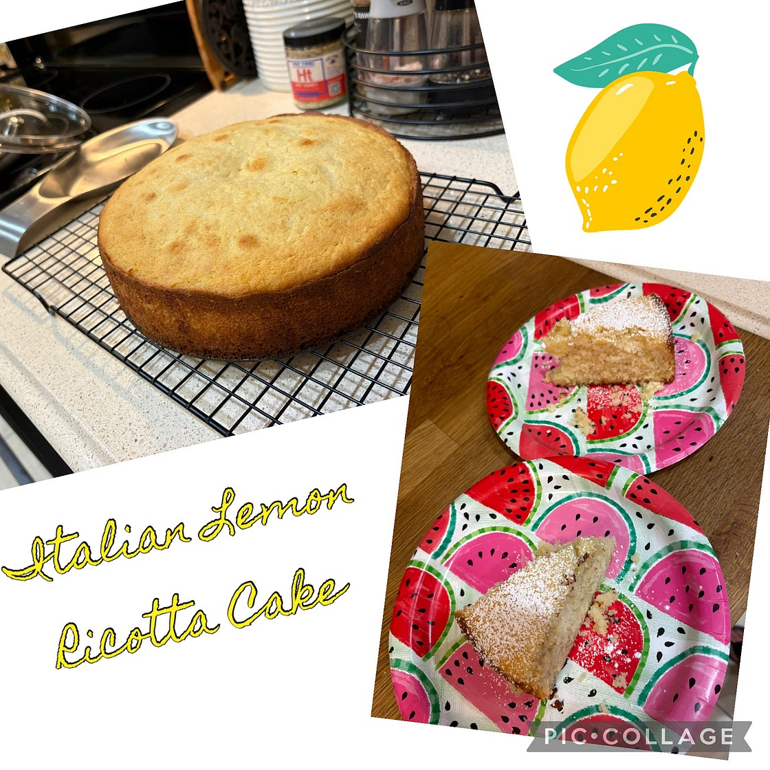 Italian Lemon Ricotta Cake