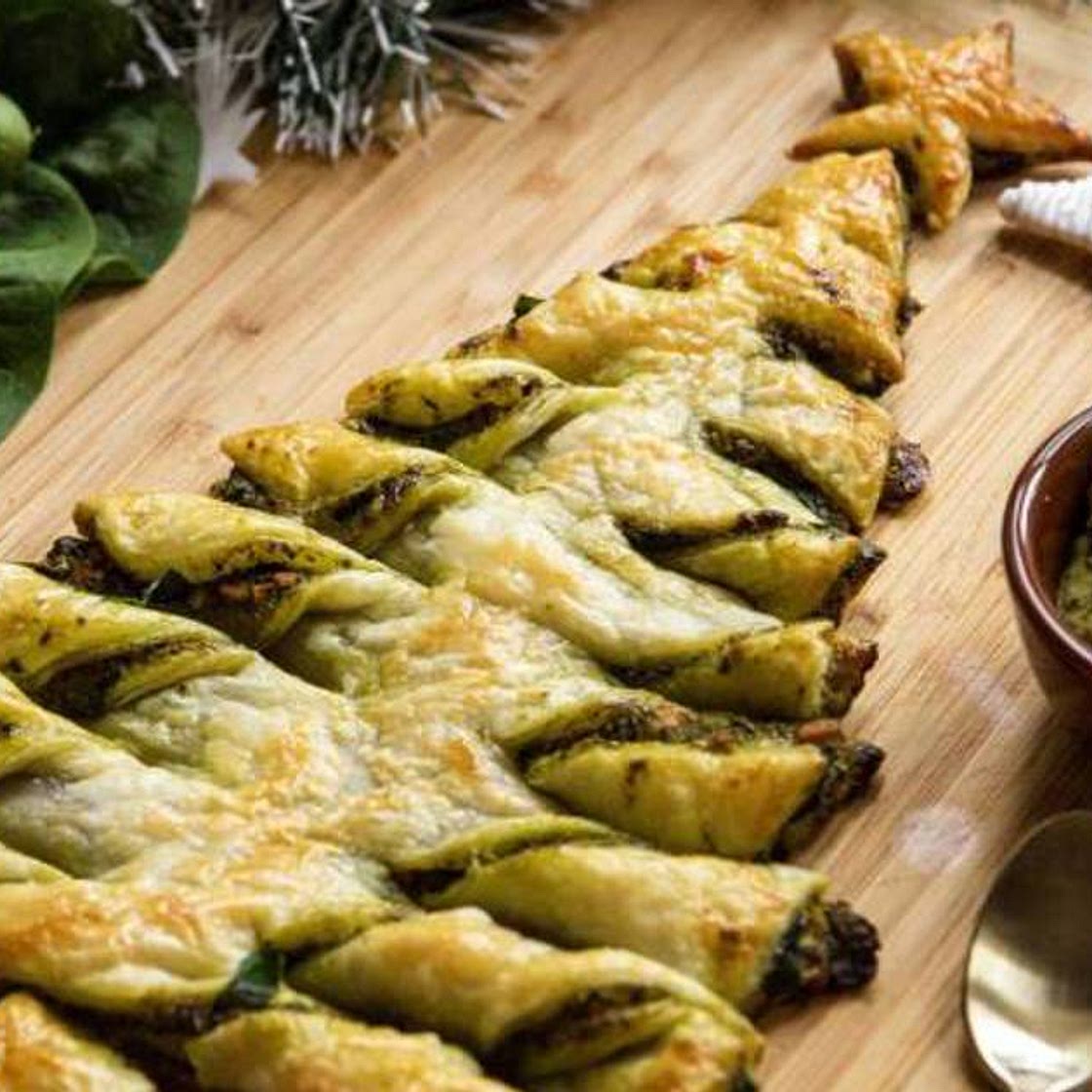 Spinach Christmas Tree