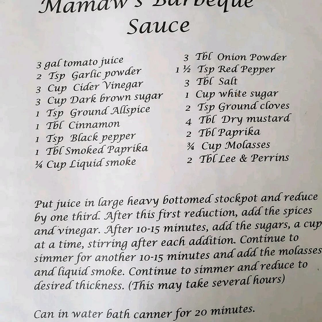 MeeMaw's Barbeque bbq sauce