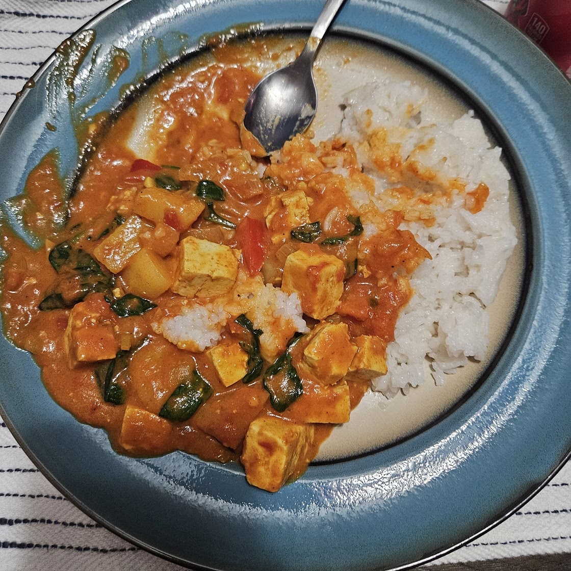 One Pan Tofu Coconut Curry