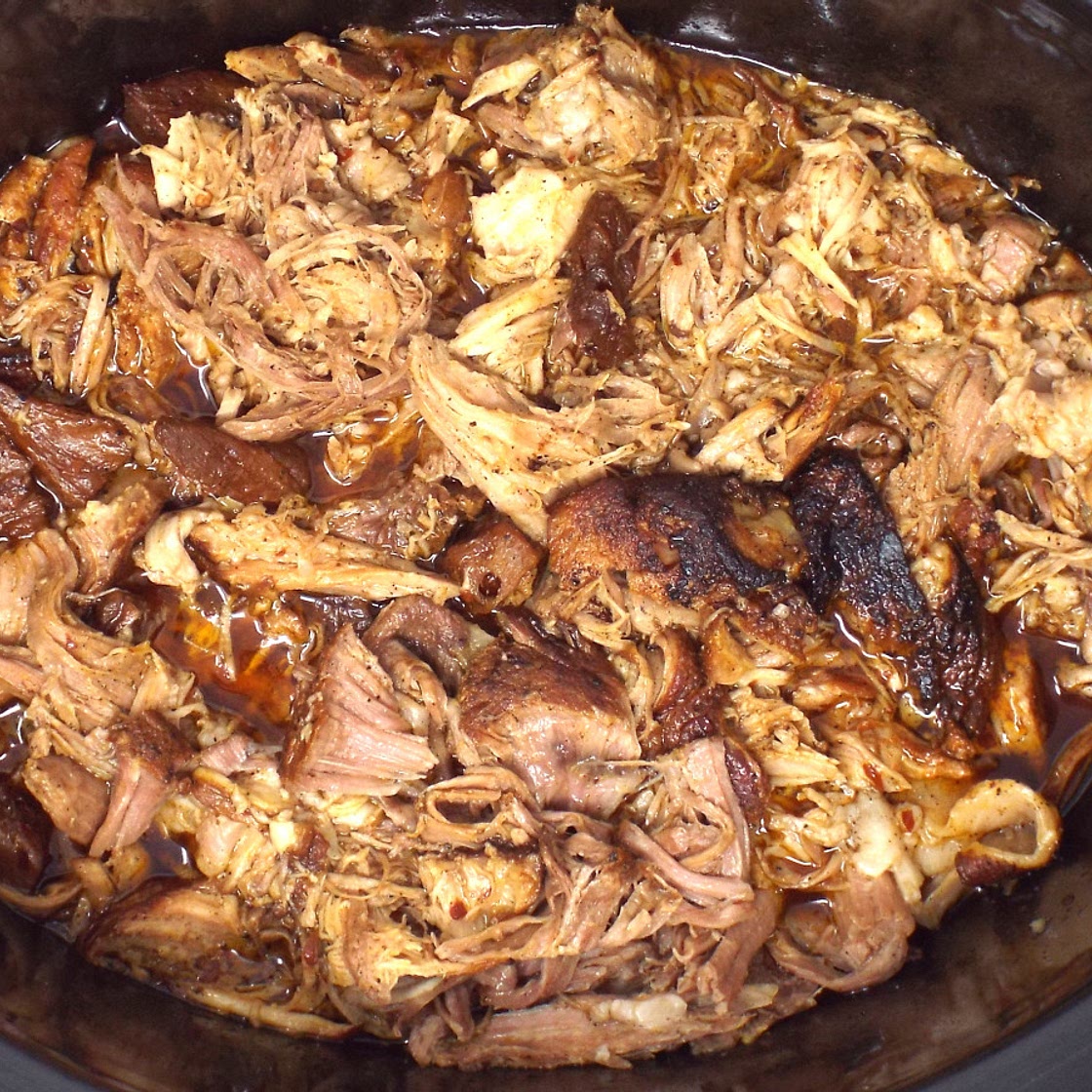 Slow Cooker Spicy Pineapple Pulled Pork