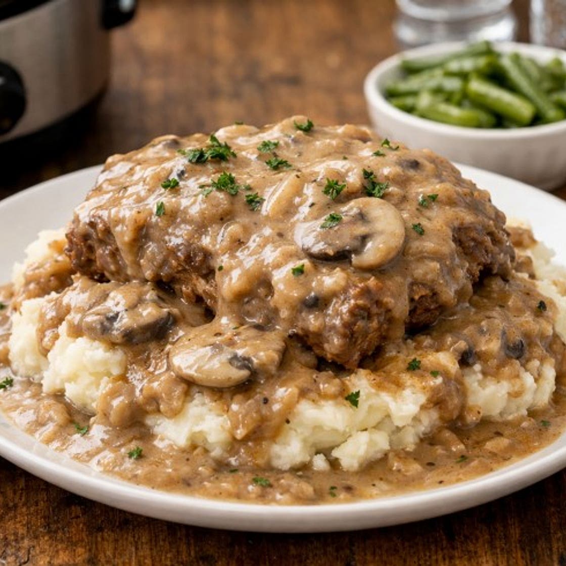 Slow Cooker Budget Cube Steak