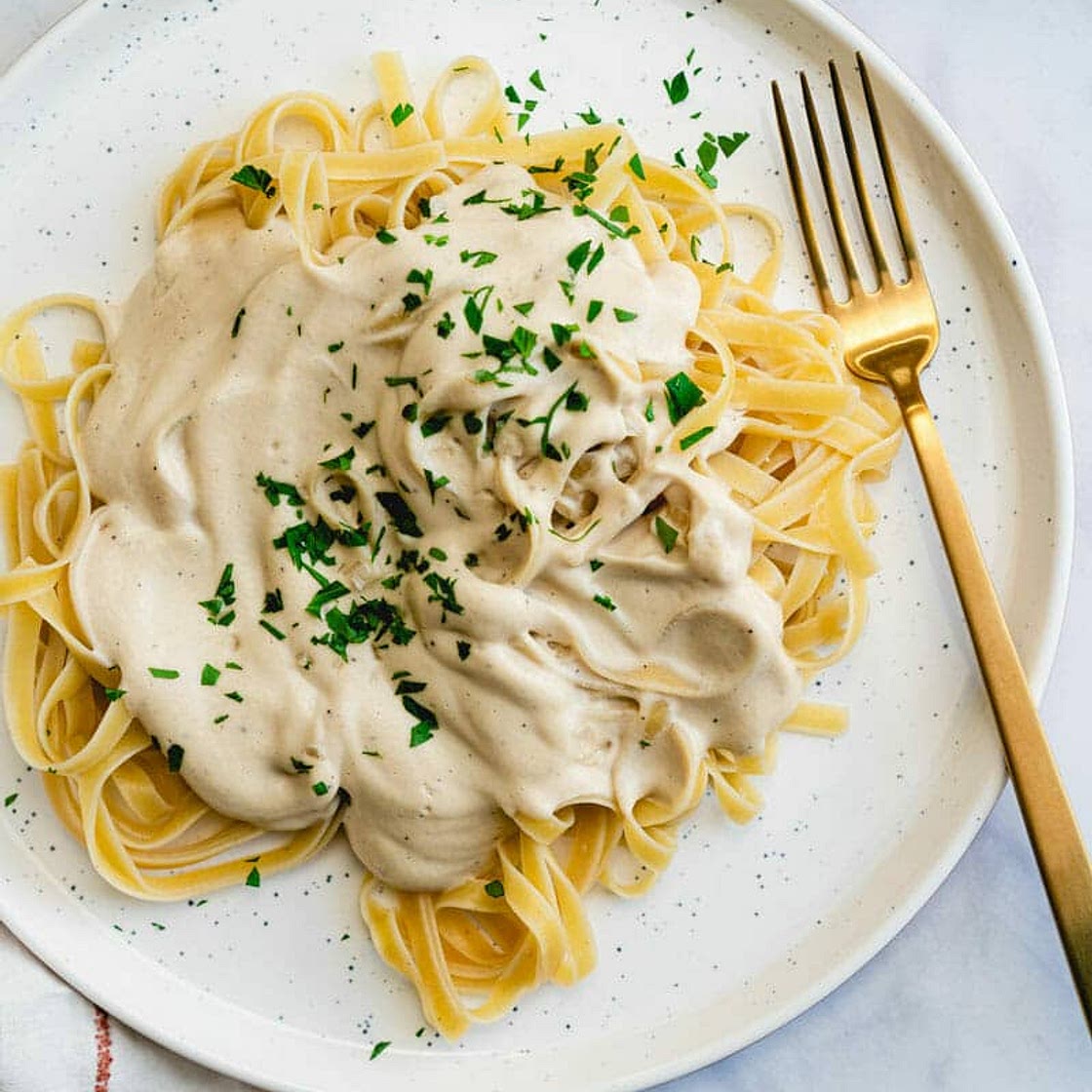 Vegan Fettuccine Alfredo