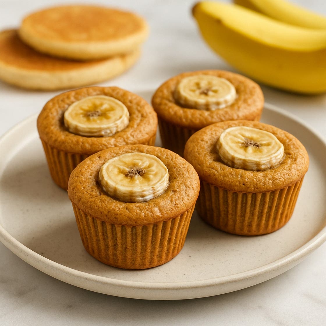 Banana Pancake Protein Muffins