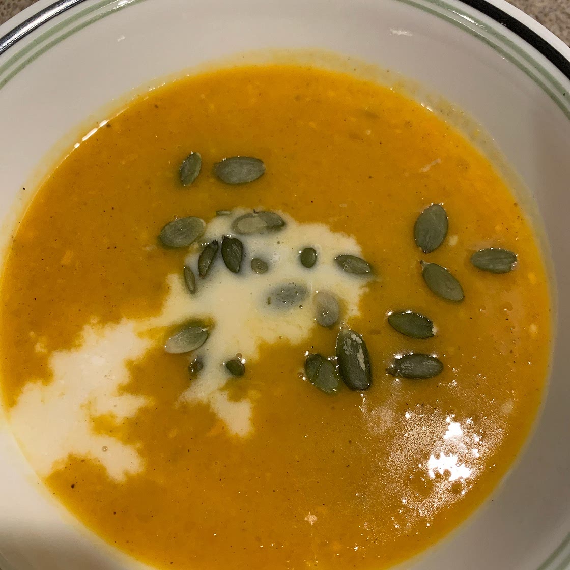 Slow Cooker Butternut Squash and Sweet Potato Soup