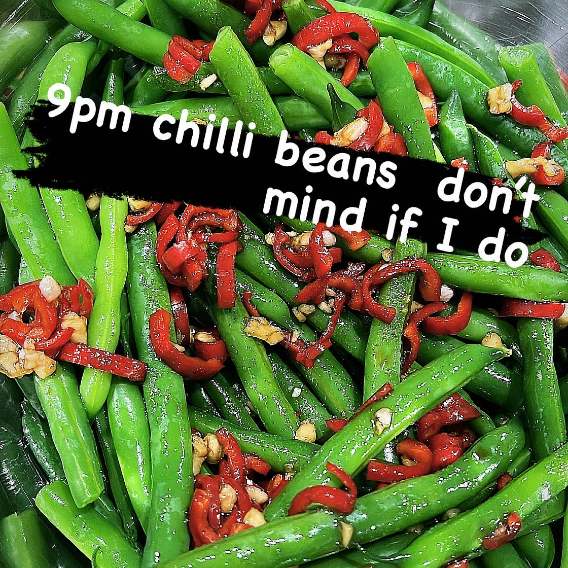 Chilli green beans