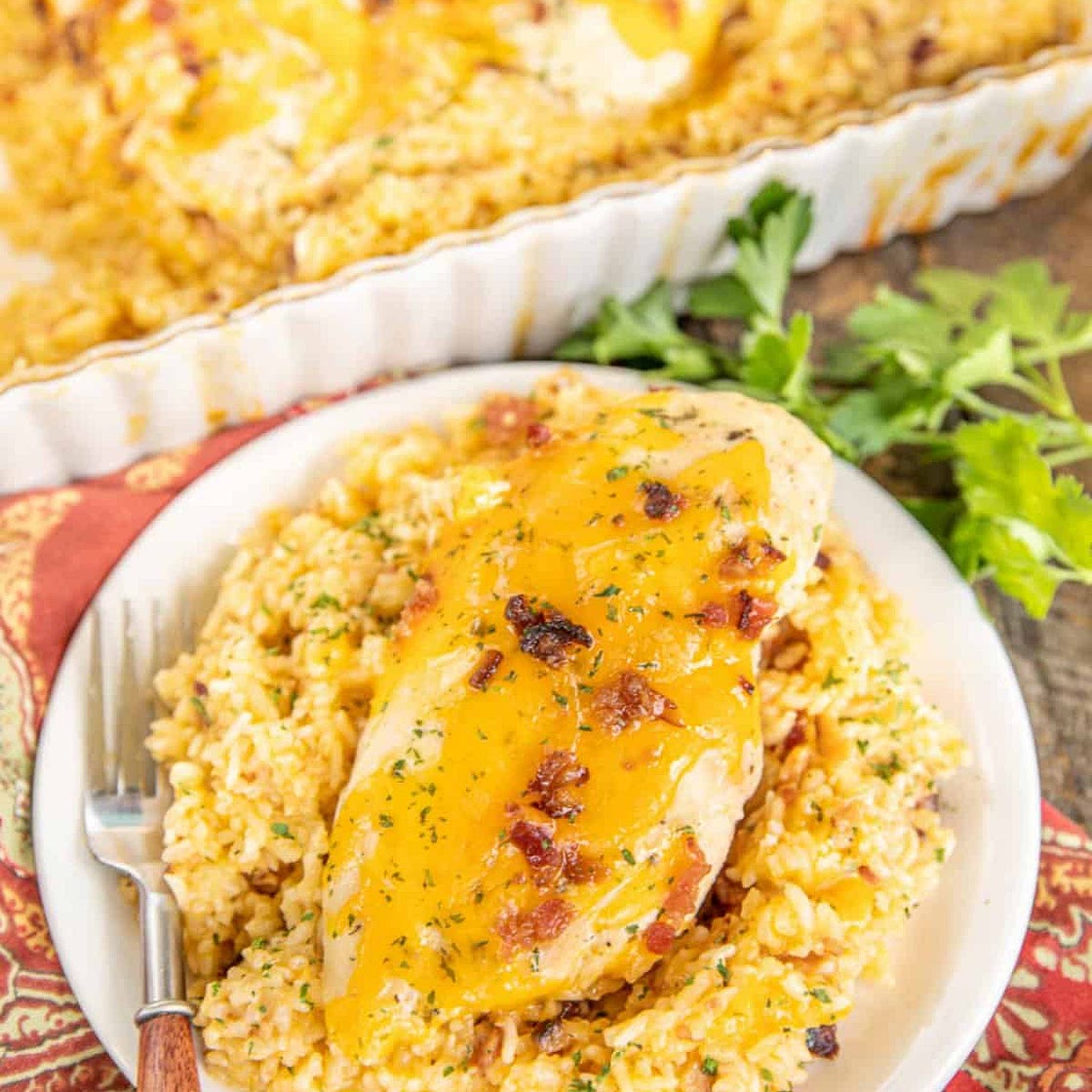 No-Peek Crack Chicken and Rice