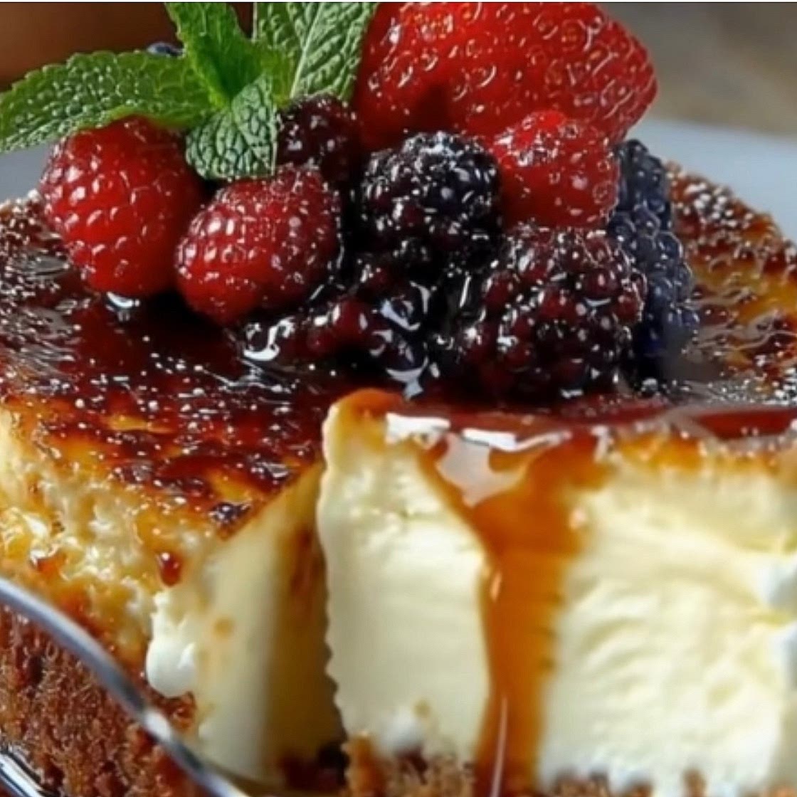 Decadent Crème Brûlée Cheesecake