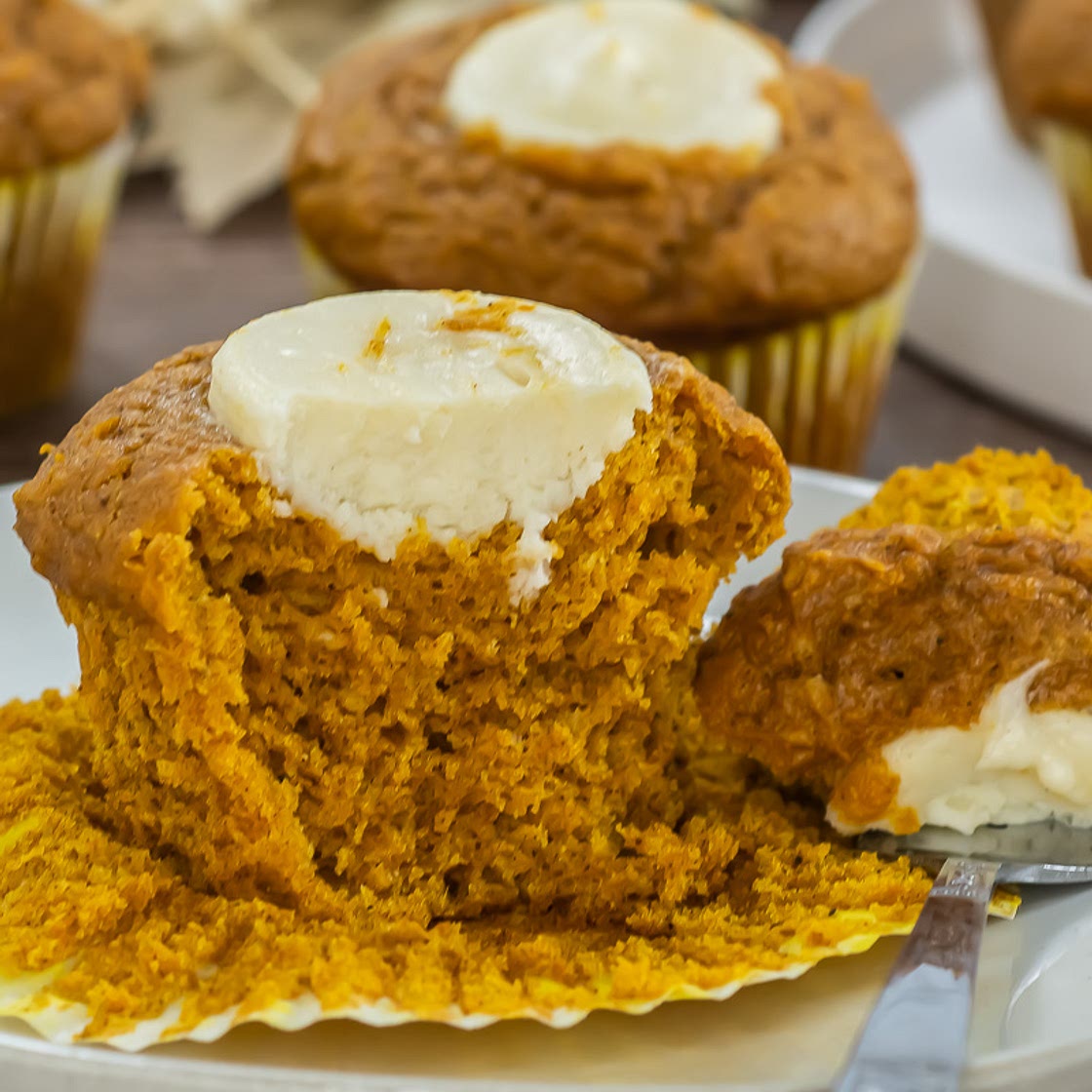 Pumpkin Cream Cheese Muffins