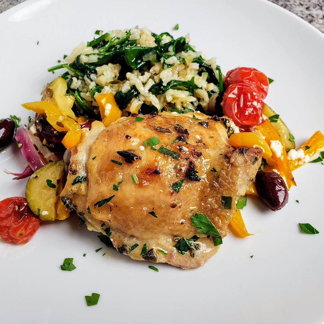Mediterranean Sheet Pan Chicken