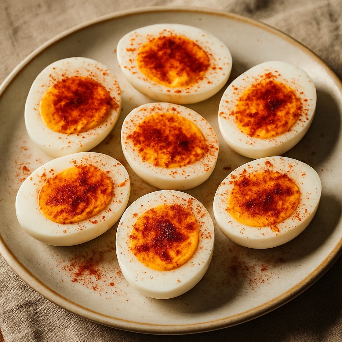 Boiled Eggs with Smoked Paprika