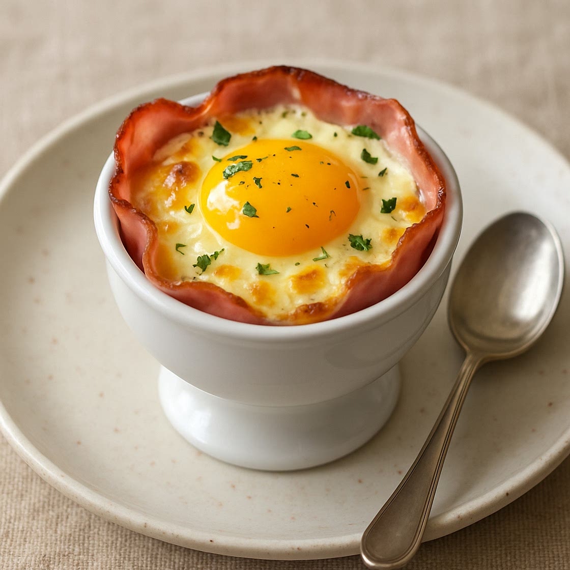 Egg cup jambon fromage