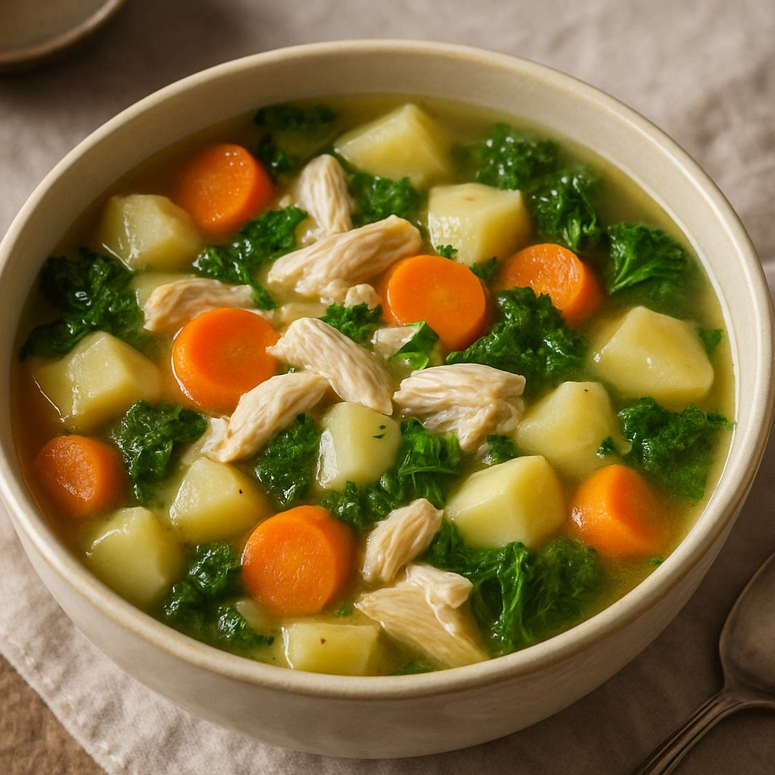 Chicken & Winter Vegetable Soup (No Tomato)