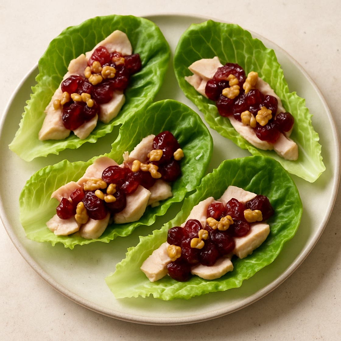Turkey & Cranberry Lettuce Wraps
