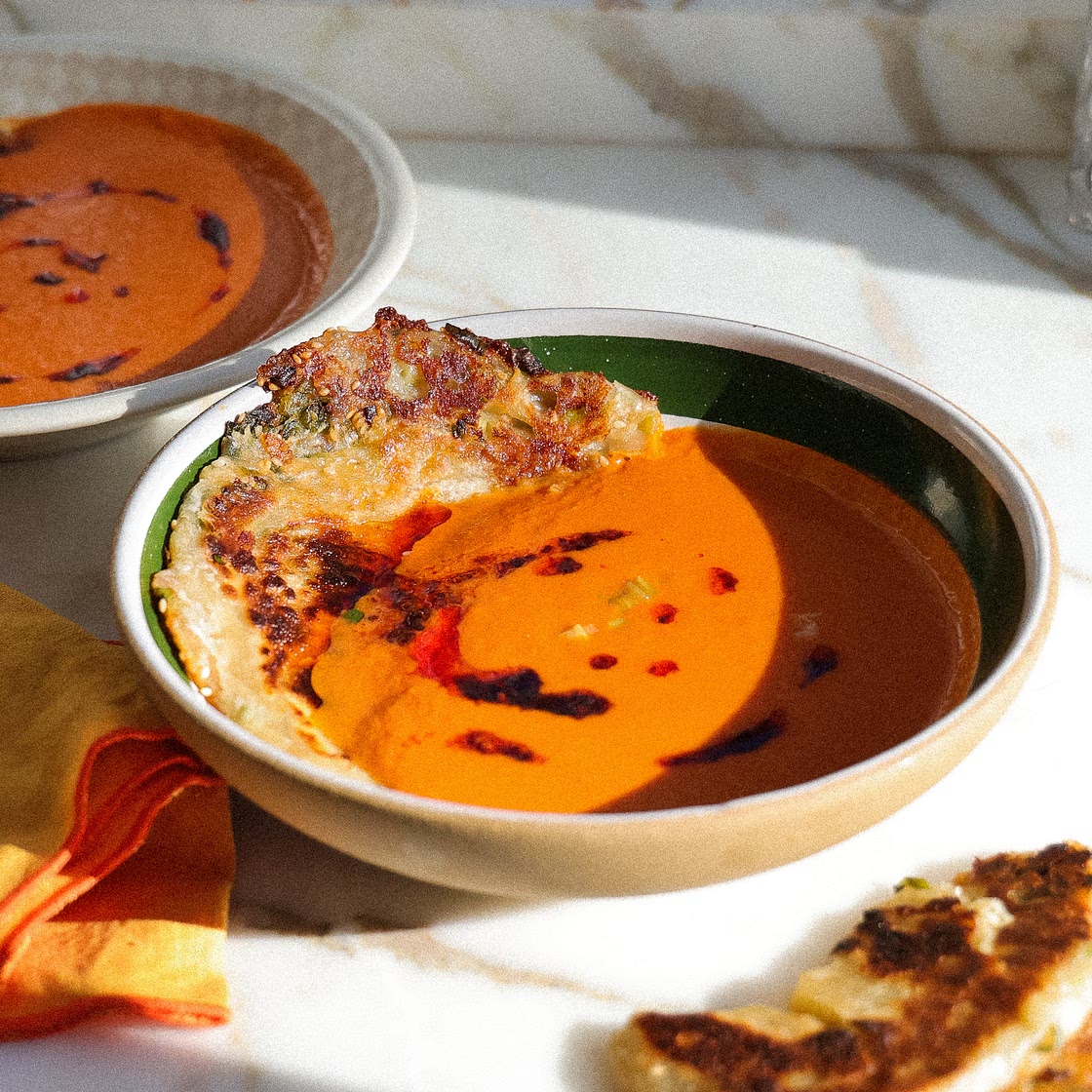 Caramelized Gochujang Tomato Soup