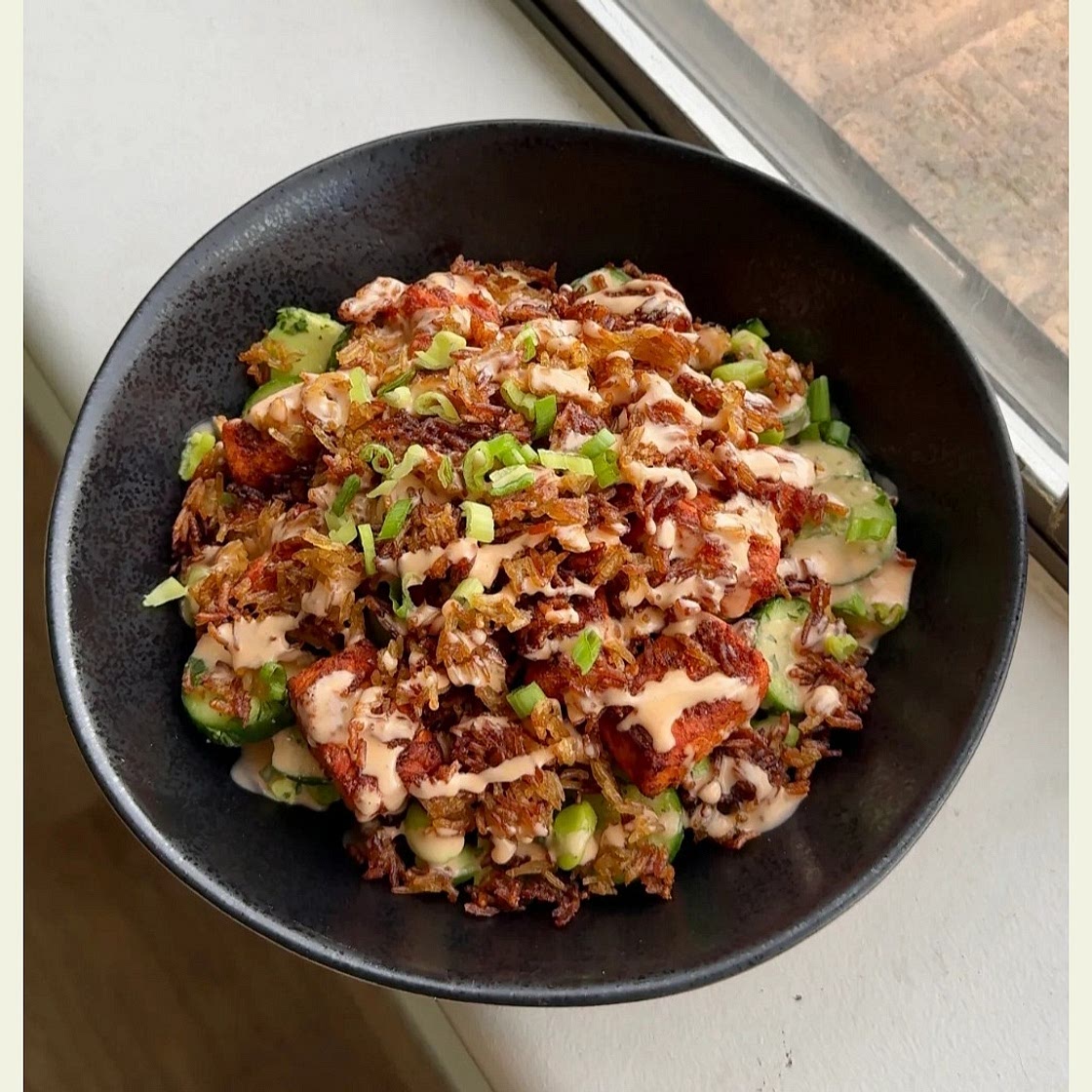 SALMON “SUSHI” CRISPY RICE SALAD