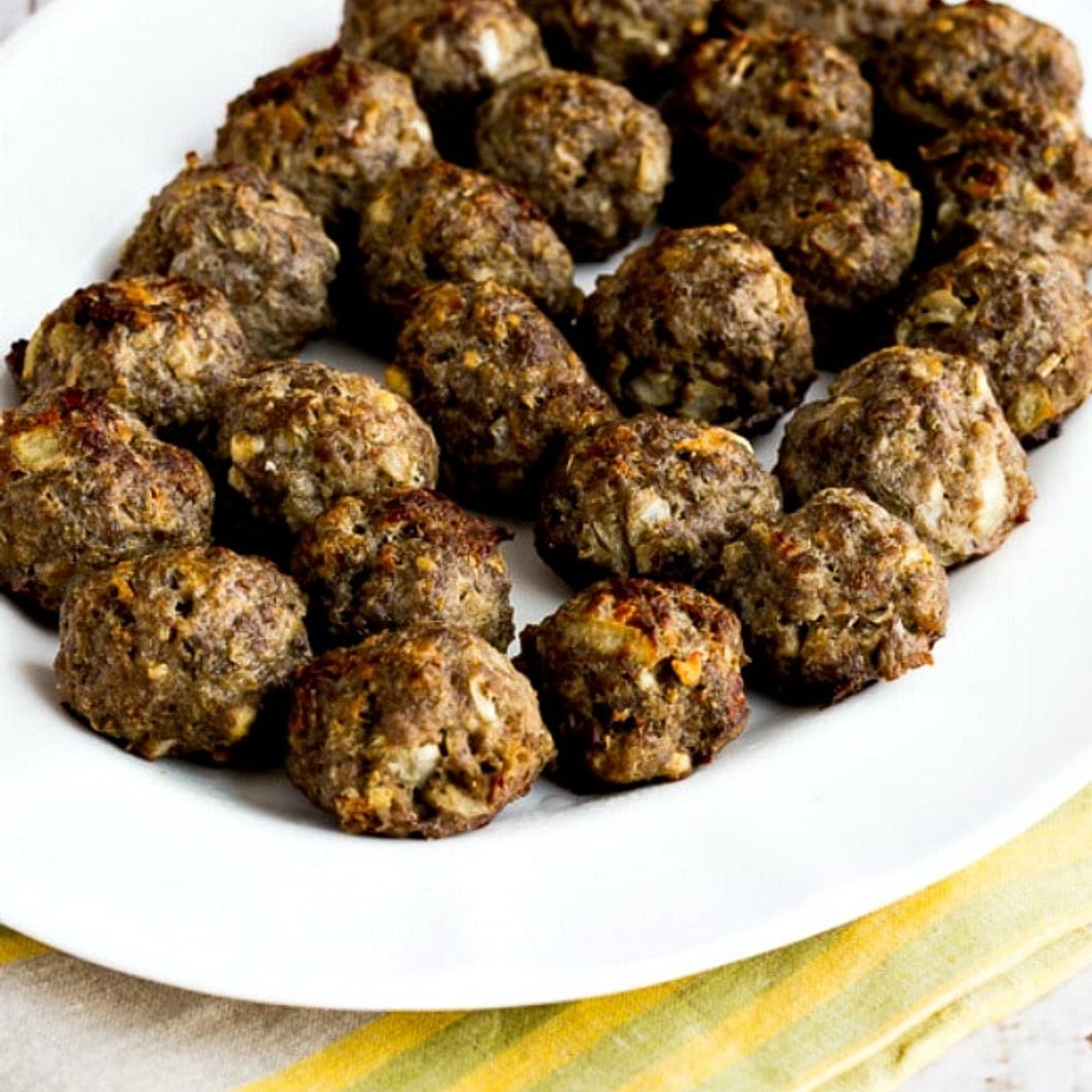 Baked Greek Meatballs with Feta