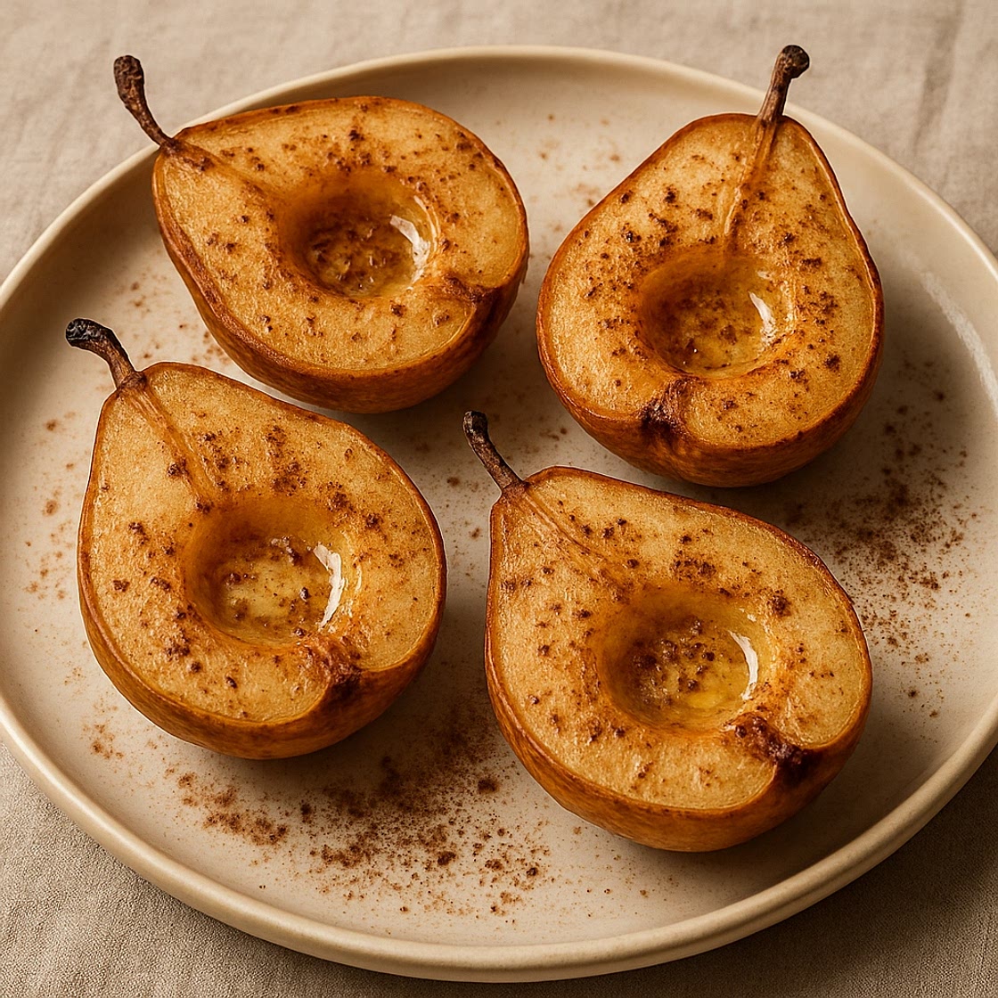 Baked Spiced Pear Halves