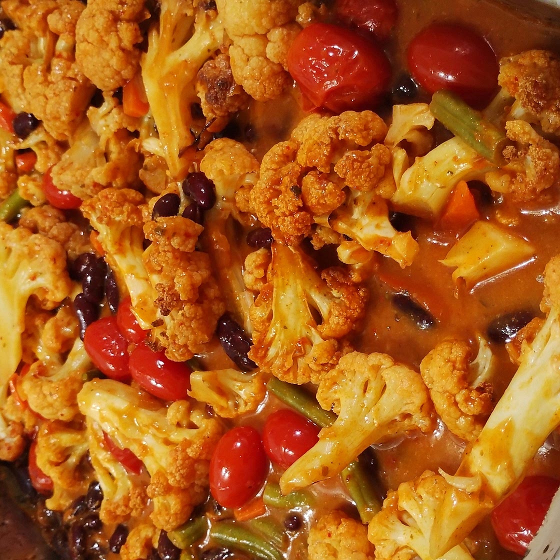 Traybake Cauliflower curry