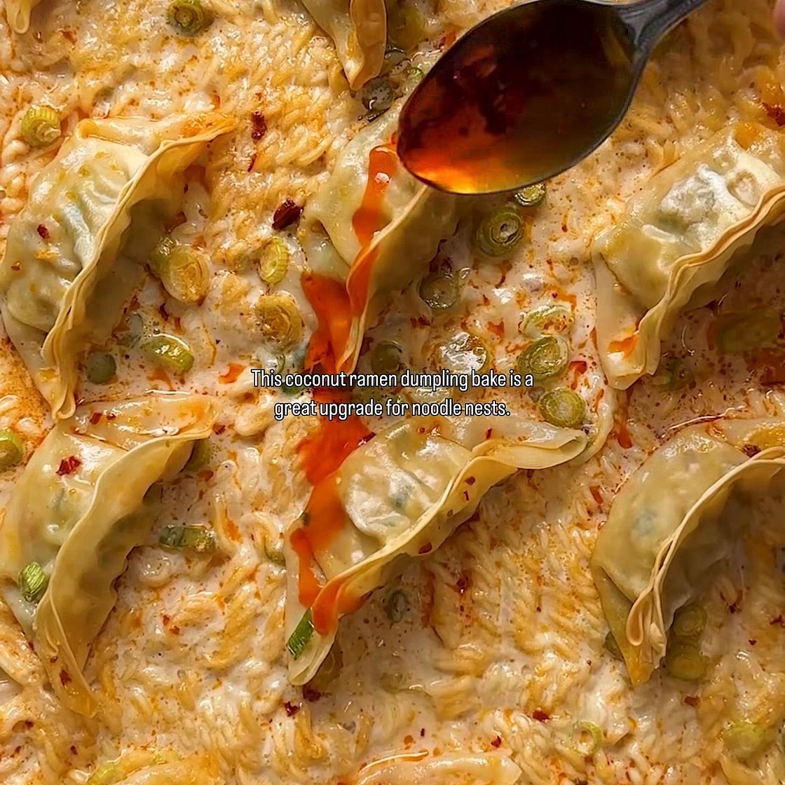 COCONUT RAMEN DUMPLING BAKE