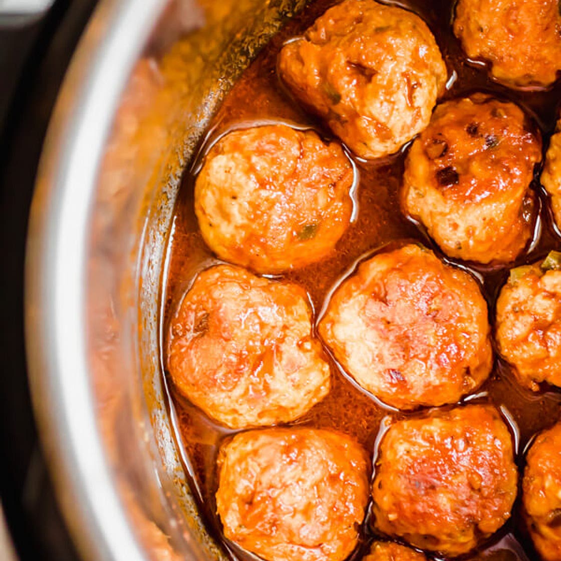 Instant Pot Spicy BBQ Turkey Meatballs