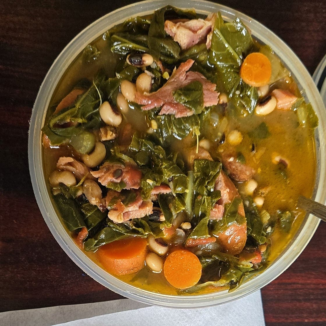 Black-Eyed Peas and Greens Soup