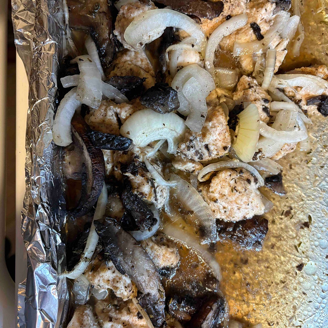 Once Upon a Chef–Style Sheet-Pan Chicken Marsala Bites