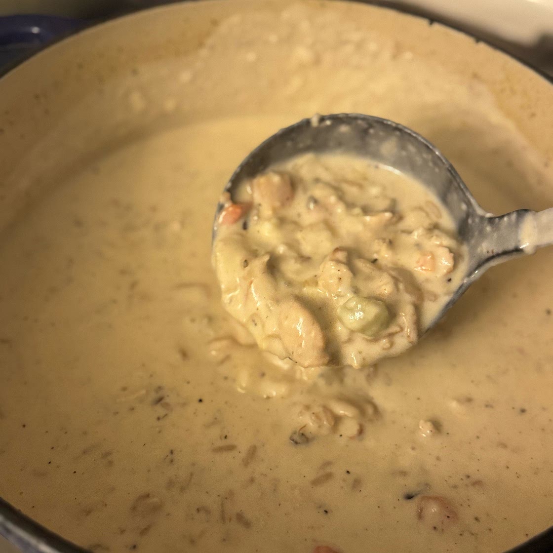 Copy-Cat Panera Cream of Chicken and Wild Rice Soup